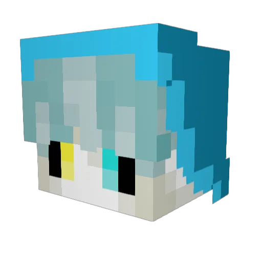 Burnerxtor Minecraft avatar head, 3D render