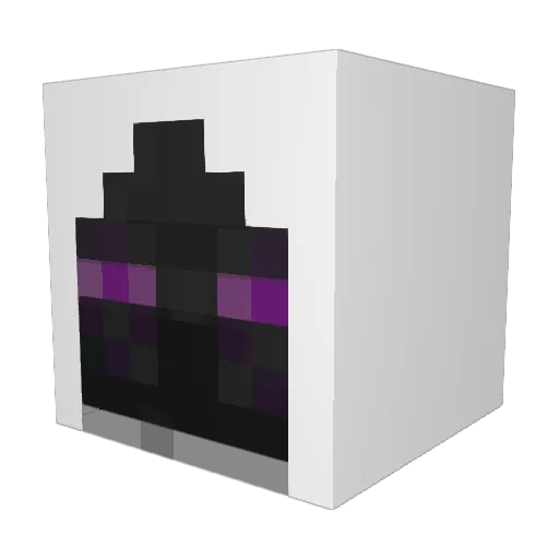 Burnfam Minecraft avatar head, 3D render