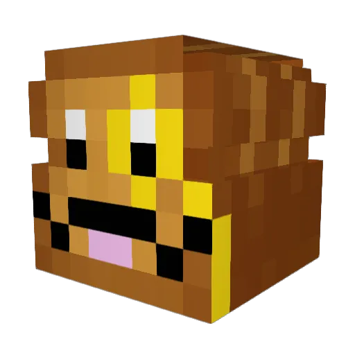 BurningIce39 Minecraft avatar head, 3D render