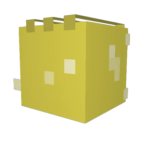 BurningIcicles Minecraft avatar head, 3D render