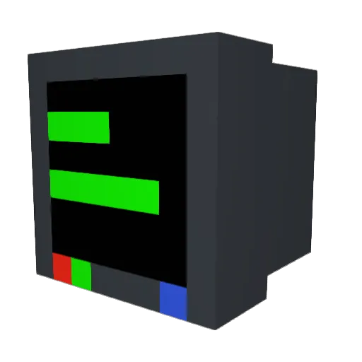 BurningTv Minecraft avatar head, 3D render