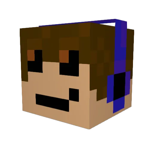 Burning_Skies Minecraft avatar head, 3D render