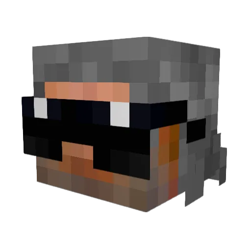Burning_Vapour Minecraft avatar head, 3D render