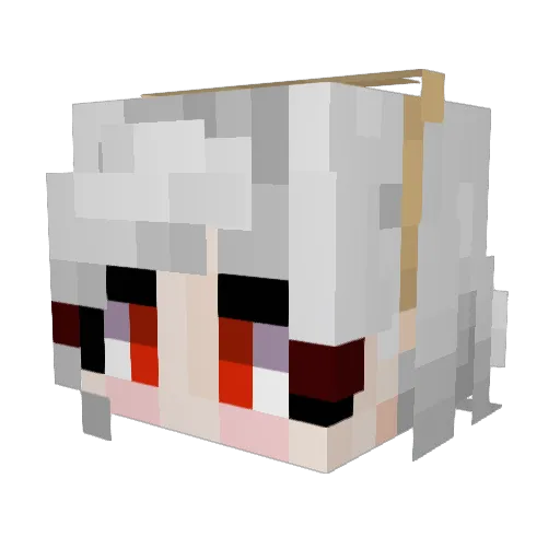 Burningbridge65 Minecraft avatar head, 3D render
