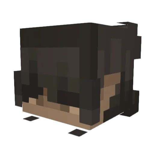Burningmagma Minecraft avatar head, 3D render