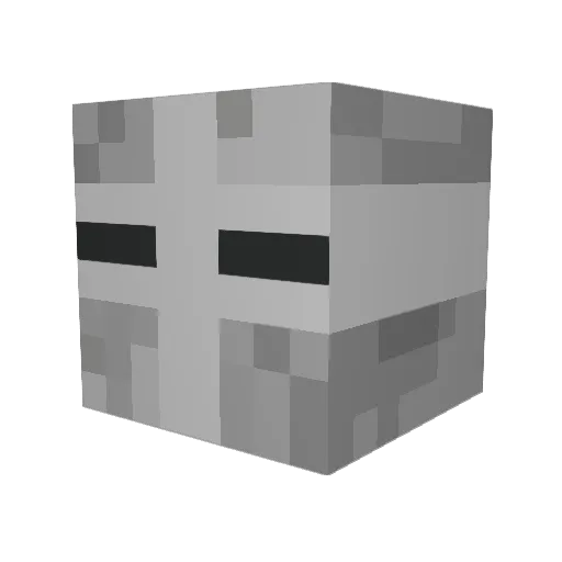 Burnmad Minecraft avatar head, 3D render