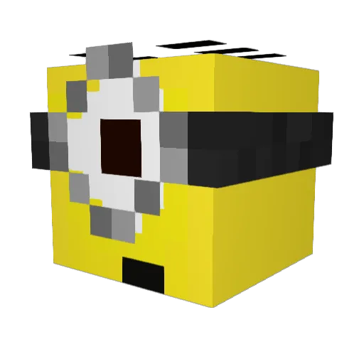BurnoutZ Minecraft avatar head, 3D render