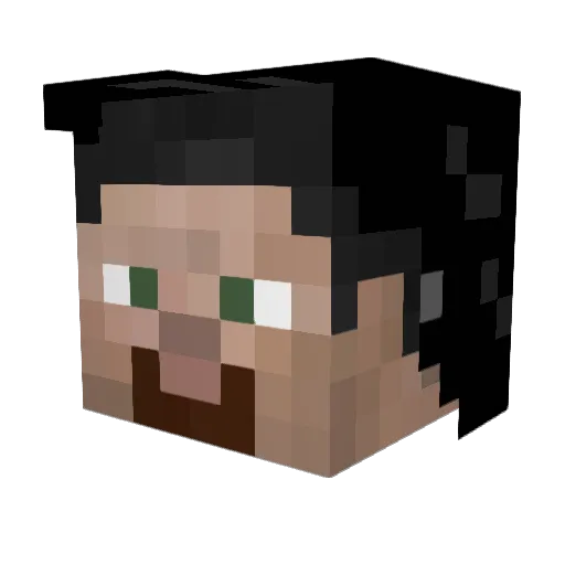 BurnsAgainstCold Minecraft avatar head, 3D render