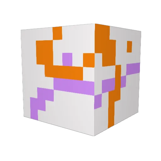 BurnstoneTV Minecraft avatar head, 3D render