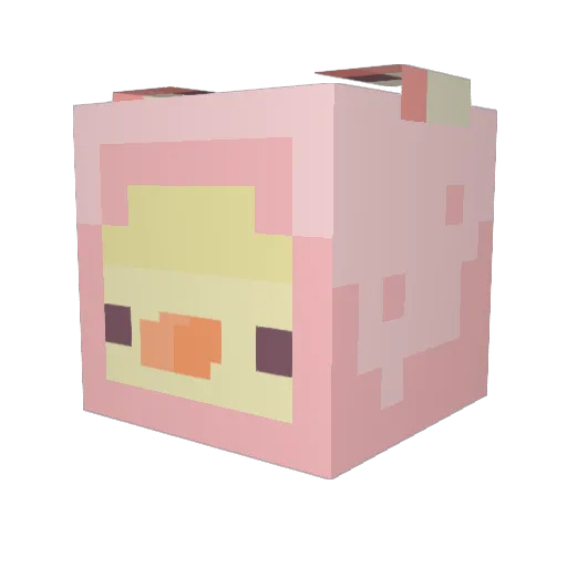 BurntMarshmell0w Minecraft avatar head, 3D render