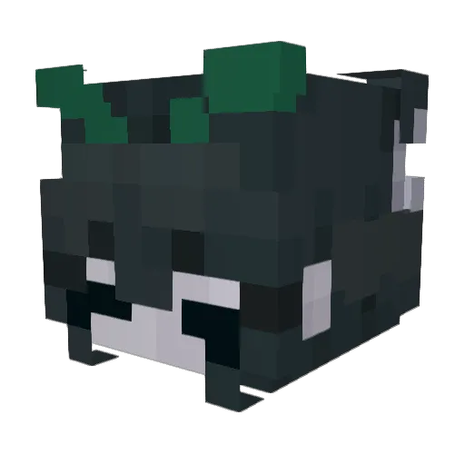 BurntPigeon Minecraft avatar head, 3D render