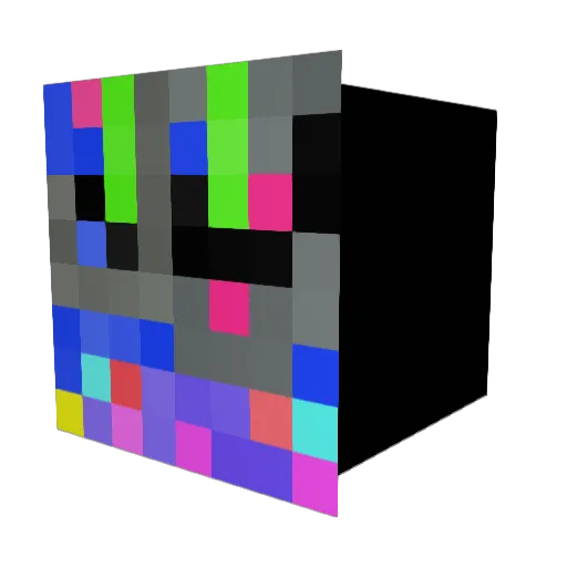 BurntPotato9000 Minecraft avatar head, 3D render