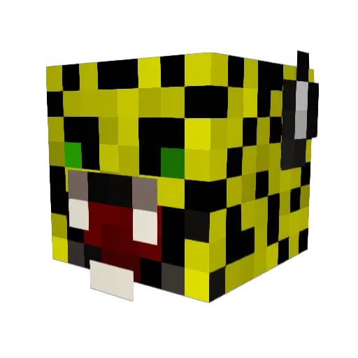 BurntToaster1 Minecraft avatar head, 3D render