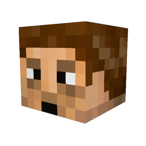 Burnt_Crisp Minecraft avatar head, 3D render