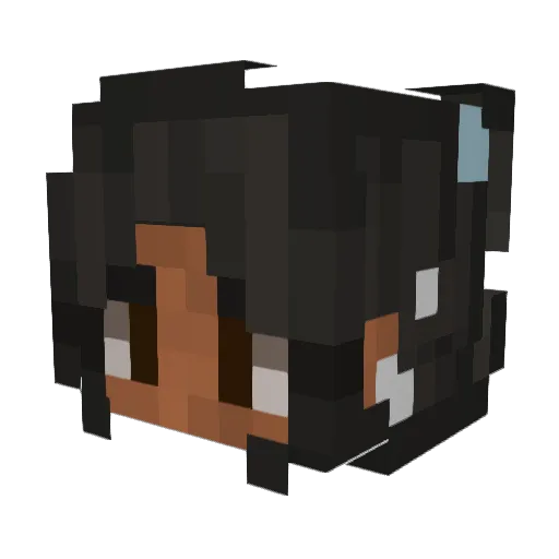 Burntchicknug27 Minecraft avatar head, 3D render
