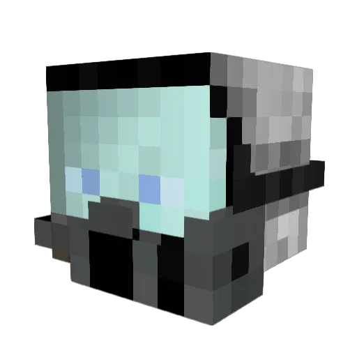 Burntfrenchfry Minecraft avatar head, 3D render