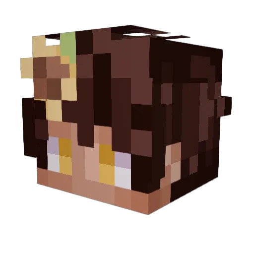 BurntttToasttt Minecraft avatar head, 3D render