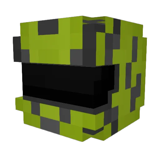 Burnunit9 Minecraft avatar head, 3D render
