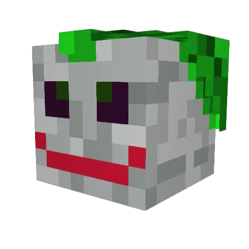 Burnview Minecraft avatar head, 3D render