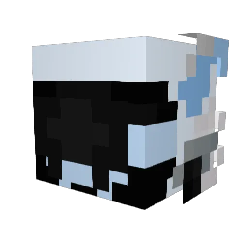 Buroof Minecraft avatar head, 3D render