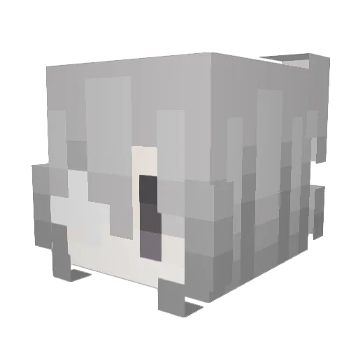 Burovaa Minecraft avatar head, 3D render