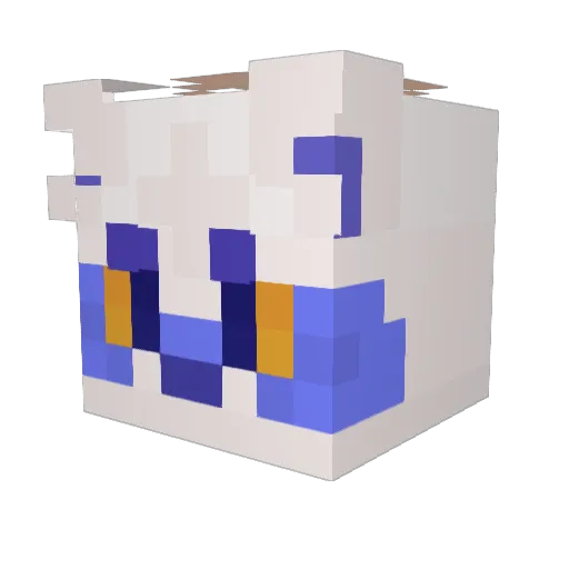 BurrDaBear Minecraft avatar head, 3D render