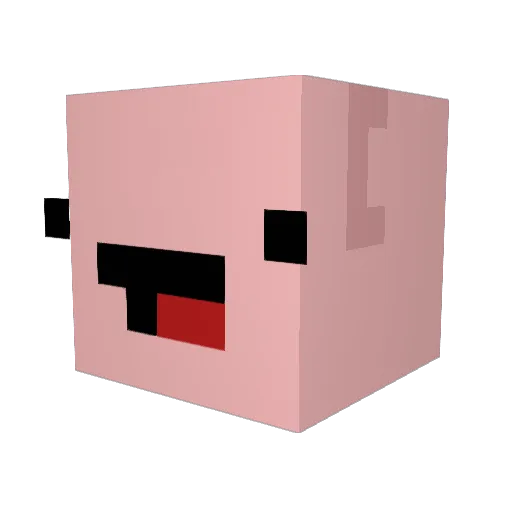 Burrener Minecraft avatar head, 3D render