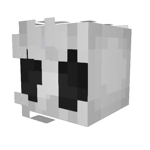 Burriitos Minecraft avatar head, 3D render
