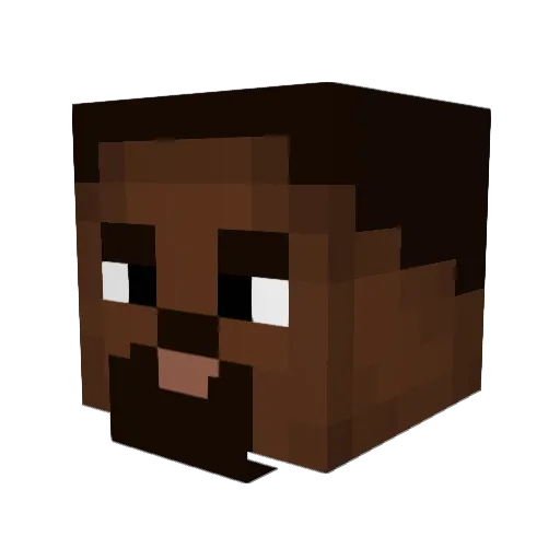 BurritoAdobado Minecraft avatar head, 3D render