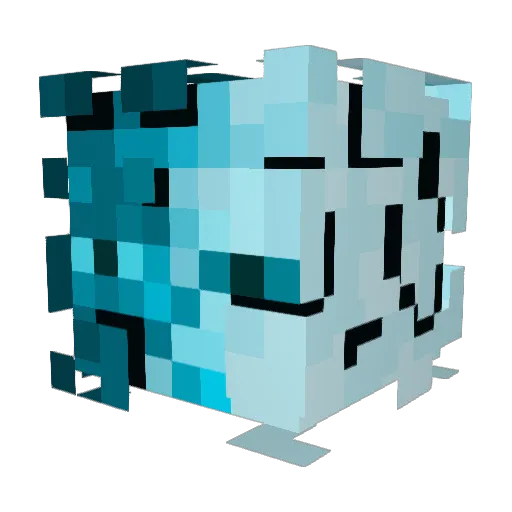 BurritoKatRat Minecraft avatar head, 3D render