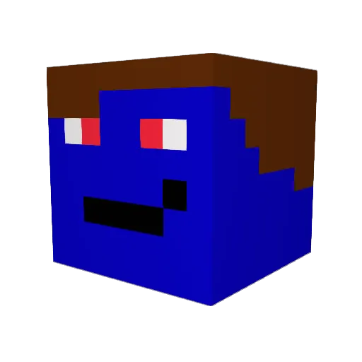 BurritoMan23 Minecraft avatar head, 3D render