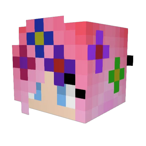 BurritoSammyB Minecraft avatar head, 3D render