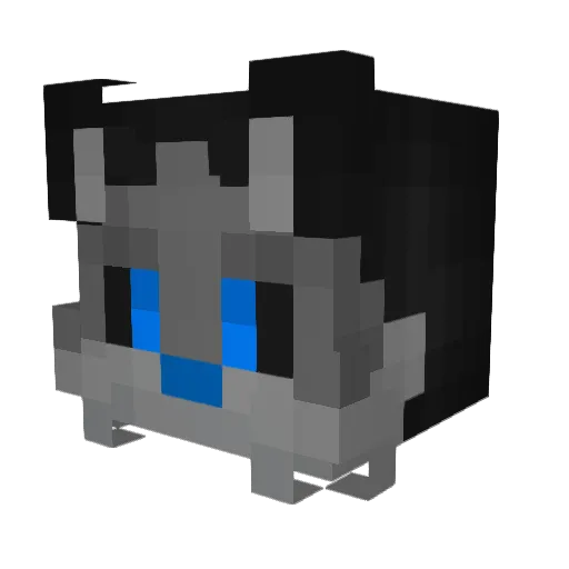 Burrito_Wolf Minecraft avatar head, 3D render