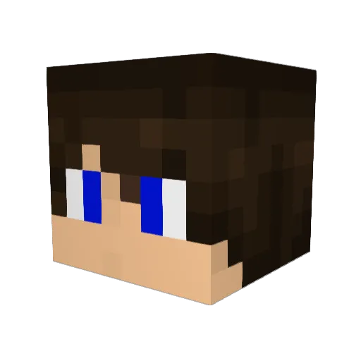 BurritozGamer Minecraft avatar head, 3D render