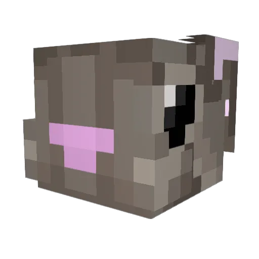 Burrowing_Bunny Minecraft avatar head, 3D render