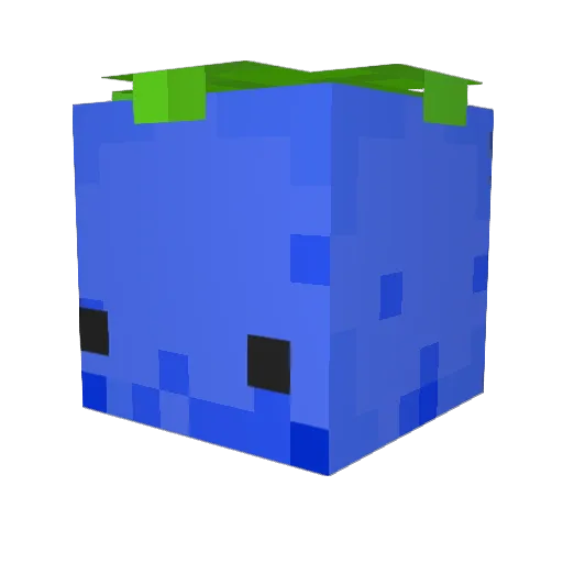 Burrrbagel Minecraft avatar head, 3D render