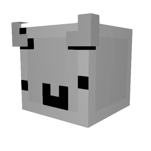 Burrst Minecraft avatar head, 3D render