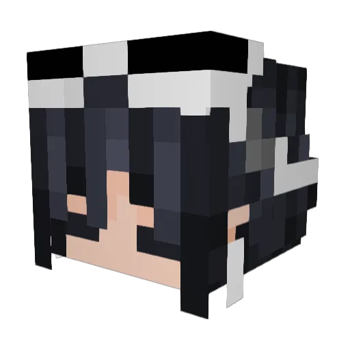 Burryun Minecraft avatar head, 3D render