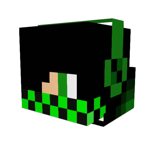 Burst1480 Minecraft avatar head, 3D render