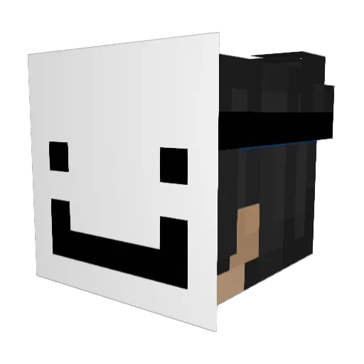 BurstHeart650 Minecraft avatar head, 3D render