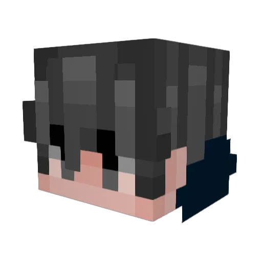 BurtGasm Minecraft avatar head, 3D render