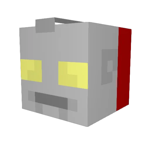 BurtTheTurtle Minecraft avatar head, 3D render