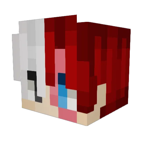 Burton909 Minecraft avatar head, 3D render