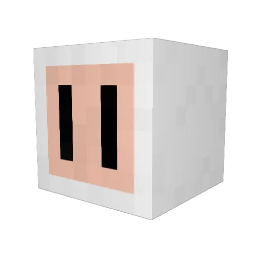 Burtonis12 Minecraft avatar head, 3D render