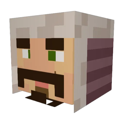 Burzum01 Minecraft avatar head, 3D render