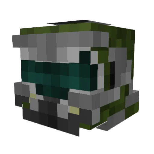 BusTaaNut Minecraft avatar head, 3D render