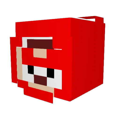 BusanGNms Minecraft avatar head, 3D render