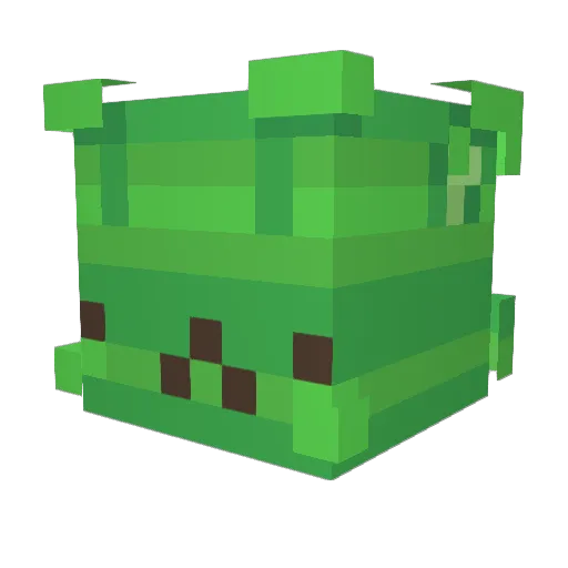BuscaTrabajo Minecraft avatar head, 3D render