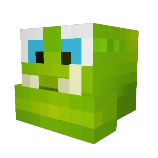 Buscboy Minecraft avatar head, 3D render