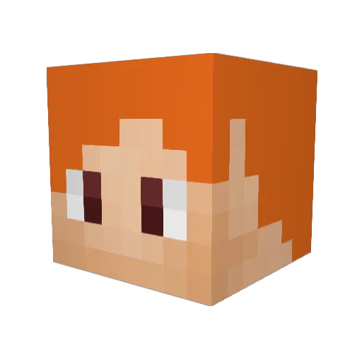 Buscus31 Minecraft avatar head, 3D render